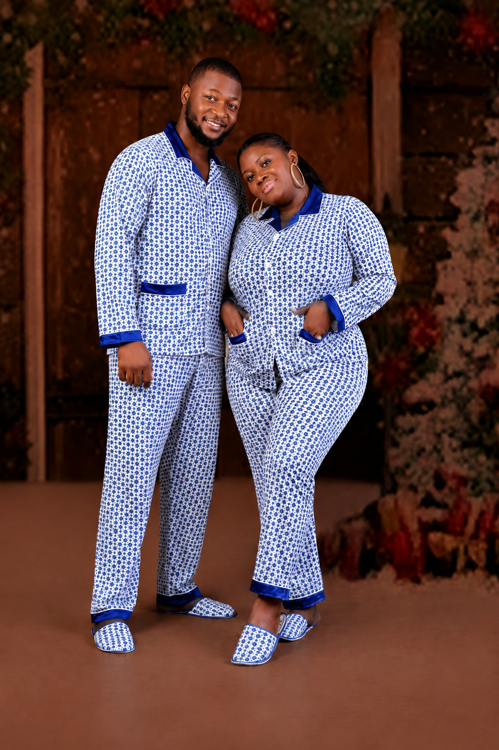 Pyjama & Pantoufles Assortis | Confort & Élégance pour Femme & Homme